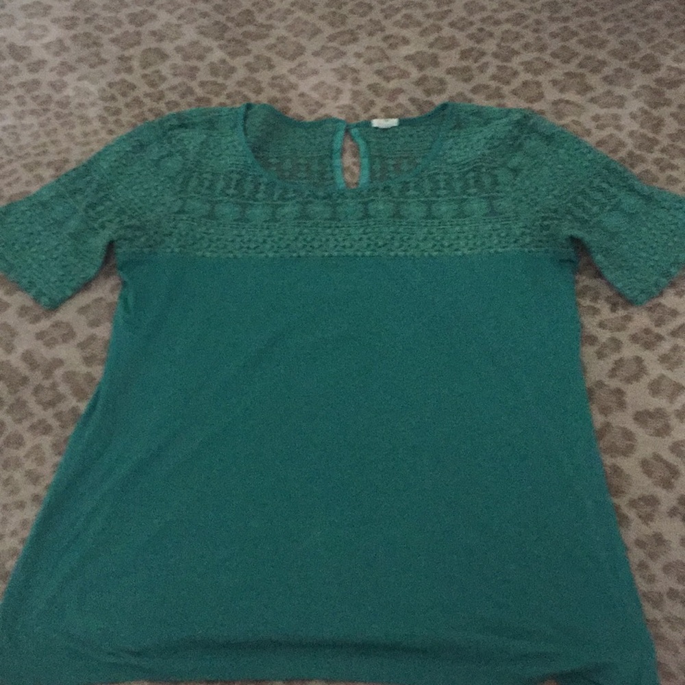 J. Crew sea foam green t shirt
